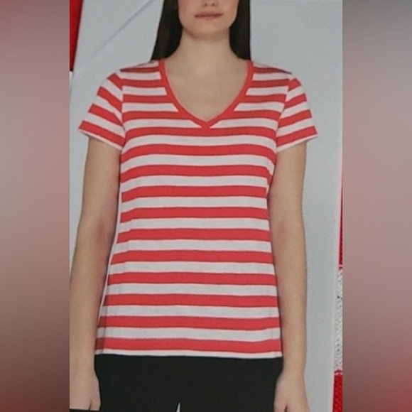 Nicole Miller Original Striped Knit Short Sleeve - Picture 5 of 5